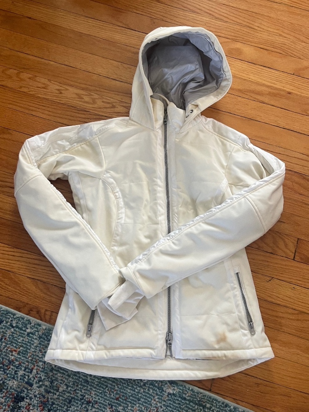 Athleta XS Recco Ski Jacket - cream